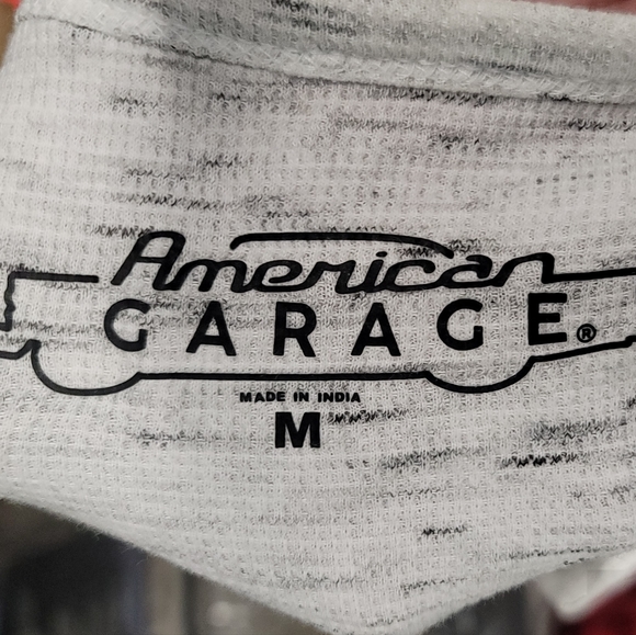 American Garage | Henley Collared | Long Sleeve Thermal | Size:M - Picture 2 of 2
